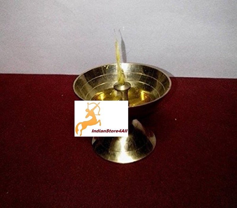 IndianStore4All Puja Cotton Wicks Religous Long Jyot Bati Akhand Oil Lamp Diya Diwali Lighting - Image 4